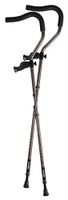 in-Motion Pro Ergonomic Foldable Crutches | Size Short (4'6" - 5'6") | Charcoal Grey