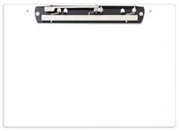 11x17 17" x 11" White Acrylic Clipboard with Jumbo Hinge Clip (645180)