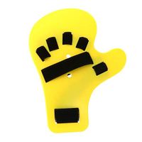 Healifty Finger Splint Board Fingerboard Finger Separator Finger Support Board Spasm Extension Board (Yellow Right Hand)