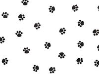 tkcathyschaos Dog Cat Black Paw Print Cello Cellophane Party Favor Goodie Treats lot 100 Bags 5 x 3 x 11