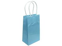 Clay Coated Gift Bag 5.5"X8.5"X3.125"-Baby Blue