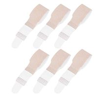 SUPVOX 6PCS Toe Wraps Finger Separator Nylon Finger Brace Wraps Finger Splint Support for Hammer Toe Broken Finger Injured Hand Hook and Loop Skin Friendly