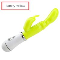 JYJY Portable G-S Body Hand Neck Foot Electric Mássáⓖe Waterproof Powerful Personal Handheld Rechargeable Vííbrátór for Women-Battery Yellow
