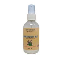 Natura Bona Essential Oil Spray for Linen, Pillows, Body, Rooms, and Bathrooms. Aromatherapy Mist Made from Natural and Organic Ingredients. (Lavender & Melissa, 4oz)