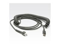 Zebra Technologies CBA-U12-C09ZAR Sub Cable, Series a Connector, Coiled, 9' Length