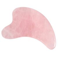 Gua Sha Scraping Massage Tools Natural Rose Quartz Traditional Scraper Tool JadeAngzhili Guasha Board for SPA Acupuncture Scraper Stone for Health Care (3 Pcs)