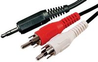 PRO SIGNAL RP002 Audio Cable, 3.5MM Stereo to RCA/Phono, 1.8M