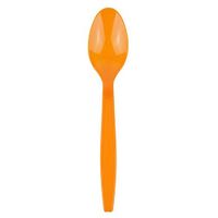 Heavyweight Plastic Spoons, Orange (w/textured handle) - 1000 count