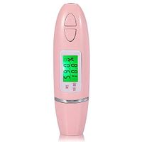 WMC 0~99.9% Skin Analyzer Precision 2 Colors Digital LCD Display Facial Body Oil Tester Handheld,Pink