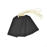 Homeford Rectangular Wooden Chalkboard Tags, 3-1/2-Inch, 4-Count