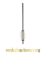 MOKSHA ELEMENTS Reusable Adjustable Stainless Steal Crystal Healing Straws (Clear)