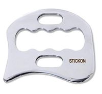 Stainless Steel Gua Sha Scraping Massage Tool - STICKON IASTM Tools Great Soft Tissue Mobilization Tool (K Shape)