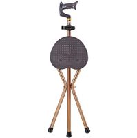 ZWH-Walking Cane Folding Walking Stick 2-in-1 Folding Walking Stick Seat Switch Sticks Walking Stick with Seat Tripod Spectator Seat for Men and Women Cane Mobility Aid Travel Seat 50X77cm
