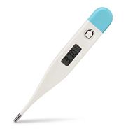 Basal Temperature Thermometer with Fever Indicator Rectal Underarm, Medical Digital Oral Thermometer for Kids and Adults -Fast and Accurate Reading,Light Blue
