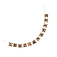 Kraft Paper Perfect Parties Decoration Vintage JUST MARRIED Wedding Banner