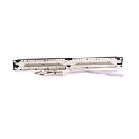 Hellermann Tyton T110RM100-4 Category 5e 100 Pair Rack Mount Kit With 4 Pair Clips, 1U