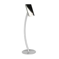 The Curbie Gooseneck ipad Floor Stand Kiosk Display Holder 40.2-inch Tall, Adjustable Rotating Bracket Security Lock Enclosure Best Tablet Holder for Business Trade Show Event (8O-8UD7-G2RA)