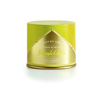 Illume Pineapple Cilantro Vanity Tin, 11.8oz Candle, 11.8 oz, Yellow, 44 Fl Oz