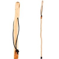Brazos 48" Free Form Cedar Wood Walking Stick Hiking Trekking Pole for Men and Women, Made in the USA