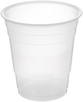 AmazonBasics Plastic Cups, Clear, 9 Ounce, Pack of 100