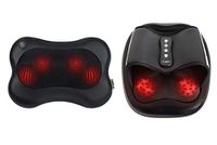 Zyllion Massager Bundle - Shiatsu Back and Neck Massager & Foot Massager
