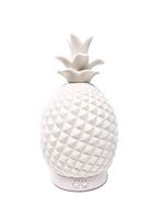 Essential Oil Diffuser White Ceramic Pineapple by Essential Market | Aromatherapy Oil Diffuser Humidifier 120ml 7 LED Light Settings & Timer | Unique & Aroma Diffuser
