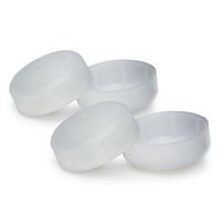 Deluxe TuffCaps Walker Glide Covers - White - 2 Pairs (use with Rubber Tips Sold Separately)…