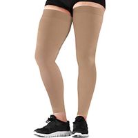Mojo Compression Stockings Medical Thigh Leg Sleeve Firm 20-30mmHg Beige Medium