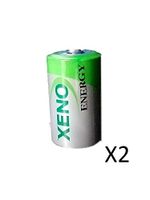 Xeno (2) ER14252 1/2AA Lithium Batteries for TEKCELL SB-AA02 SB-AA02P