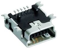 CONN RECEPT MINI-USB TYPE B SMT (10 pieces)
