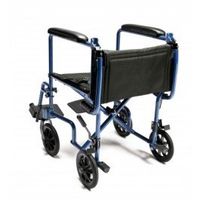 E&J Aluminum Transport Chair -Lightweight Aluminum Transport Chair, 19", Red - Each 1