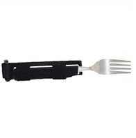 BIHIKI Fork for Elderly,Eating Aids for Elderly, Hand Cuff for Holding Cutlery,Universal Cuff Adaptive Utensil Holder for Weak Grip and Arthritis (2 PCS)