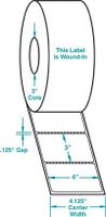 4" x 3" Thermal Transfer Wound In Label - Compulabel 645006