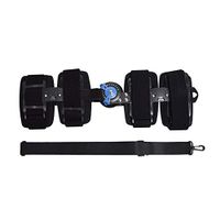 Hli-SHJHsmu Knee Brace Knee Joint Protection and Fixation Bracket Adjustable Hinged Knee Brace ROM Knee Immobilizer Brace Support Orthopedic Leg (L(58cm /122.8"))