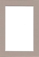 Pack of (5) 5x7 Acid Free White Core Picture Mats Cut for 4x6 Pictures in Tan
