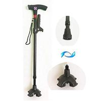 Clever Cane Adjustable Cane with Radio Led Alarm Stability Lightweight Walking Stick T Handle Hiking Cane Walking Stick for Elders