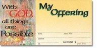 With God All Things are Possible Offering Envelope