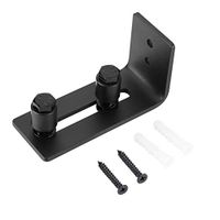 Door Guide-Carbon Steel Adjustable Wall Mount Sliding Barn Door Bottom Floor Guide Hardware