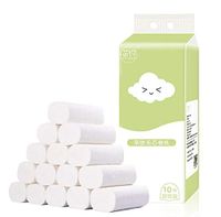InKach Toilet Paper Rolls Bulk, Ultra Strong 4-Ply Paper Towels 10-Packs, 100% Recycled Kitchen Paper Cleaner Household Toilet Tissue Napkin Extra Soft Toilet Paper Cleaner (White Paper Towels)