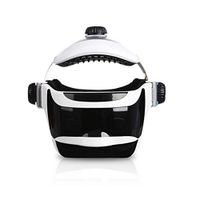 Head Massager, Electric Head Eye one Massager Headache Insomnia Home kneading Scalp Massage Helmet Relieve Fatigue,White
