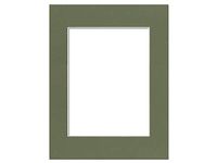 PA Framing, Photo Mat Board, 14 x 18 inches Frame for 10 x 13 inches Photo Art Size - Cream Core/Dill