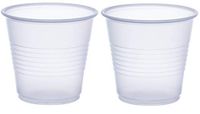 Dart Y35 3.5 oz Trans Ribbed Wall PS Cup (Case of 2500) ((Set) of 2)