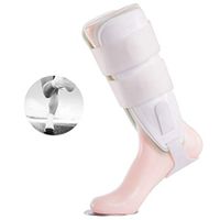 XMJESS Air Gel Ankle Brace Adjustable Stirrup Ankle Splint Support Gel Ankle Gurad Protector for Ankle Pain Sprains Arthritis (White, Meduim)