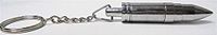 1 Metal Eclipse Silver Bullet Cigar Hole Punch Cutter with Key Chain.