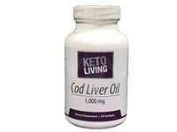 KetoLiving Cod Liver Oil - 1000 mg, 270 Softgels - Powerful Source of Omega-3 Fatty Acids - Rich in Vitamin A & Vitamin D - Gluten-Free - 90 Servings