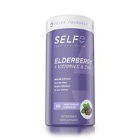 1000mg Premium Elderberry Pills for Adults w/Vitamin C and Zinc for Added Immune Support - Vegan Friendly and Gluten Free - 60 Capsules