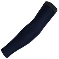 Elastic Sports Arm Sleeves, Outdoor UV Protection Breathable Quick Dry Cooling Hand Sleeve for Basketball Golf Cycling Driving Fishing Running 1 Pair Navy XXL