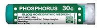 OLLOIS Organic Lactose-Free Phosphorus 30C Pellets Homeopathic Medicines, 80 CT for Deep Cough, Bleeding