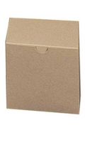 Square Kraft Gift Boxes 4L x 4W x 4D Inches - Count of 100