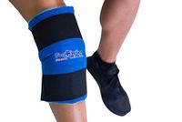 Cool Relief Reusable Cryotherapy Ice Pack for Knee Relief with Flexible Gel Inserts and Adjustable Compression Straps 11"x12" Coverage Right or Left Knee